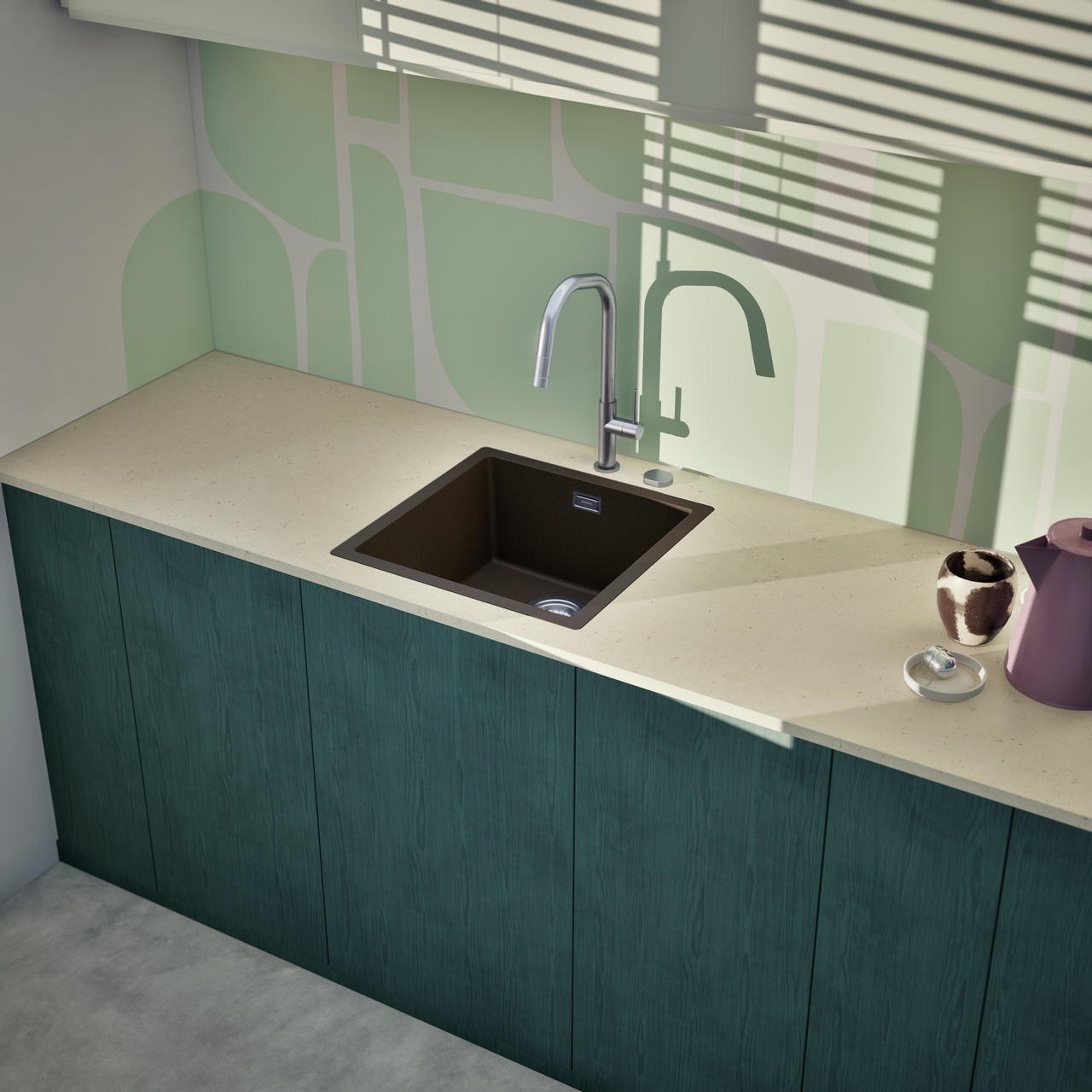 Dřez FORMHAUS D-100LS NERO